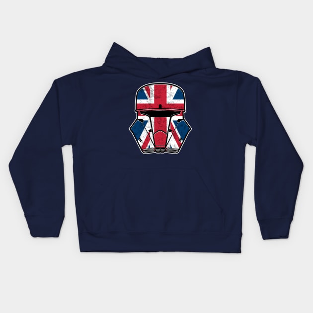 UK Patriot Kids Hoodie by MatamorosGraphicDesign